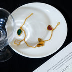 [Marin]LUCKY SPRING 5 MOTIF GOLD BRACELET