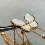[Marin]BUTTERFLY MOP DIAMOND NECKLACE