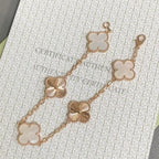 [⭐Shinejoy]CLOVER WHITE PEARL MOP BRACELET 5 MOTIFS COLLECTION