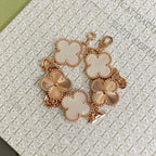 [⭐Shinejoy]CLOVER WHITE PEARL MOP BRACELET 5 MOTIFS COLLECTION