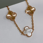 [⭐Shinejoy]CLOVER WHITE PEARL MOP BRACELET 5 MOTIFS COLLECTION