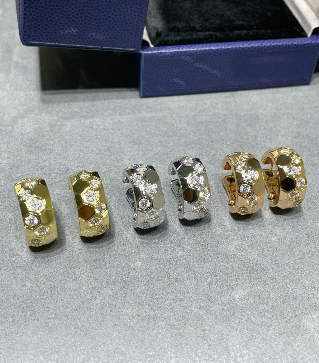 [Marin]BEE LOVE ダイヤモンドフープピアス