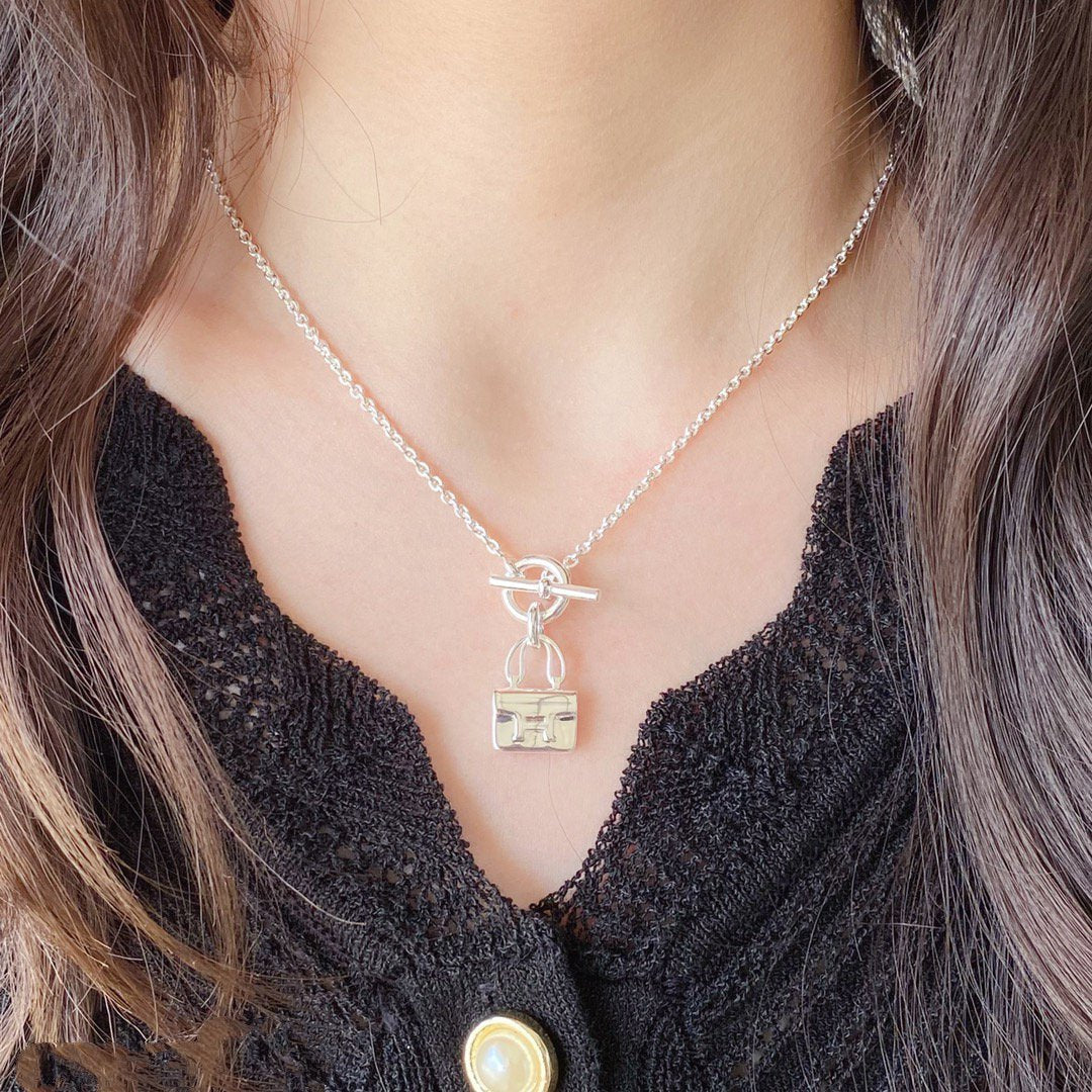 [Marin]CONSTANCE PEDANT SILVER NECKLACE