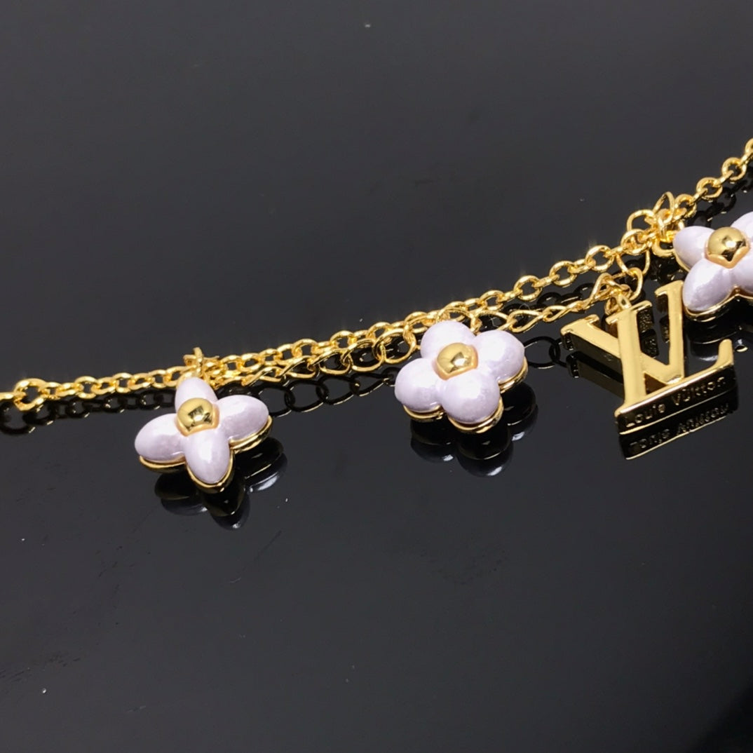 [Marin]LOGO 6 MOTIF STAR AND SUN GOLD BRACELET
