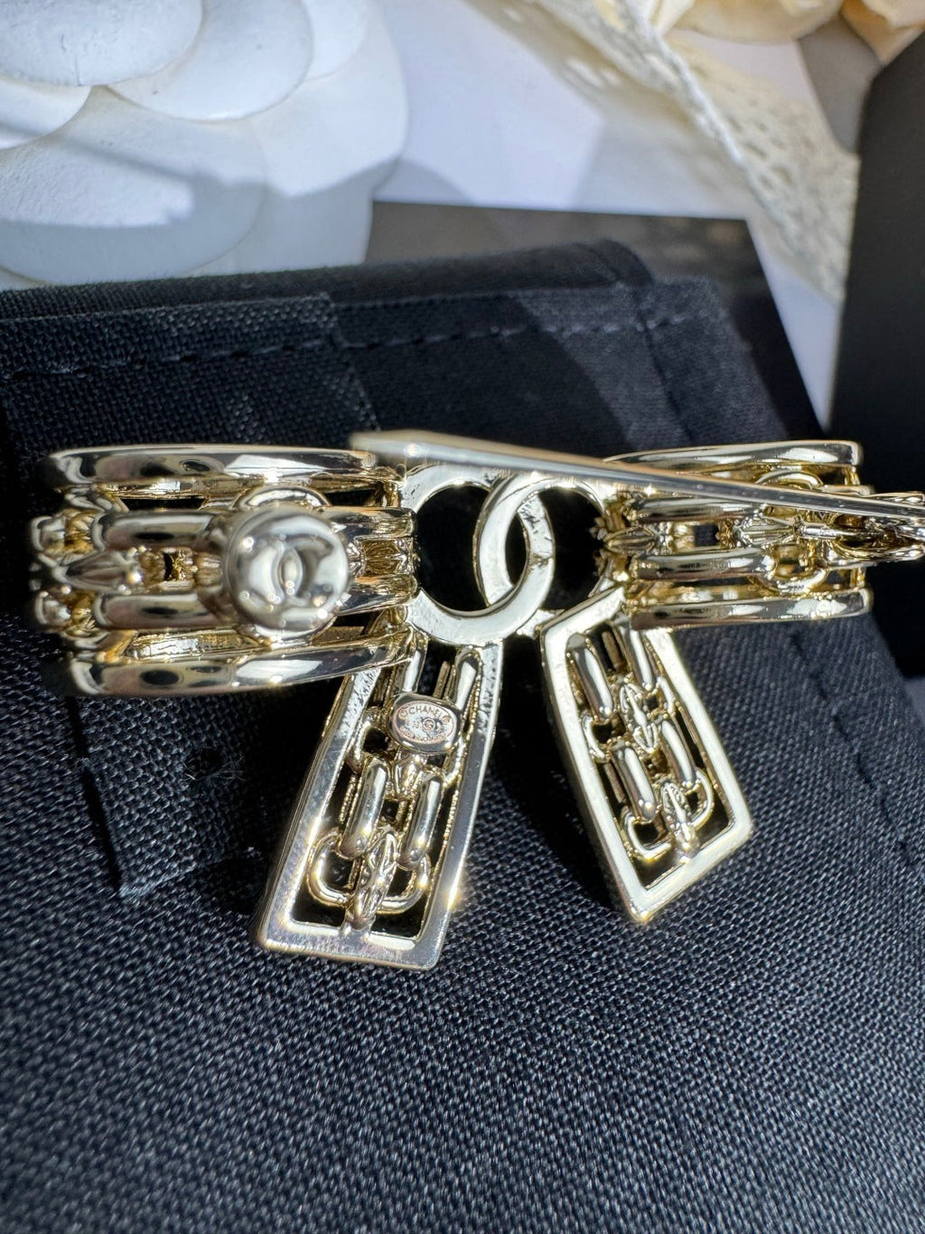 [Marin]25K Hollow Bow Brooch