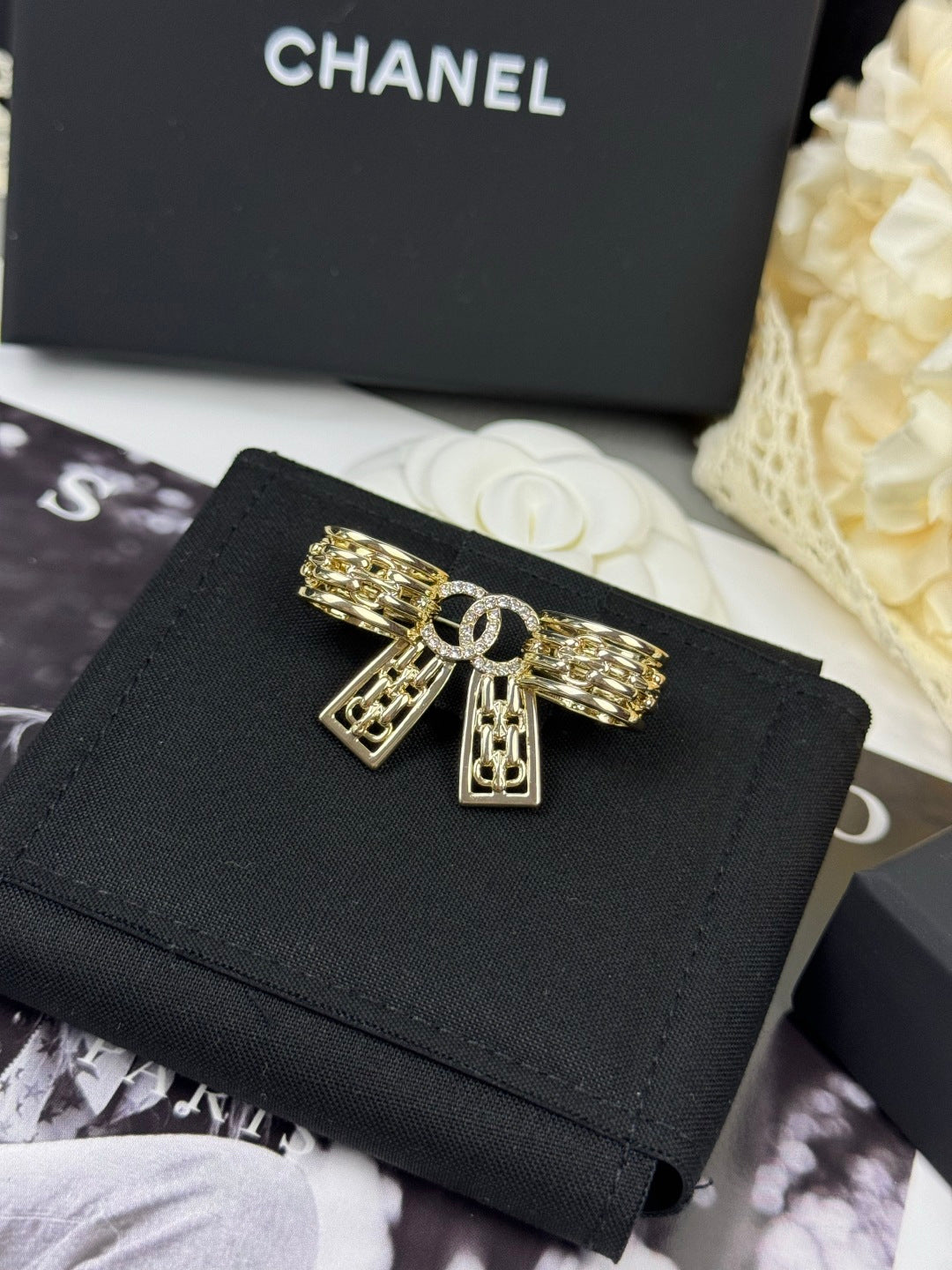 [Marin]25K Hollow Bow Brooch
