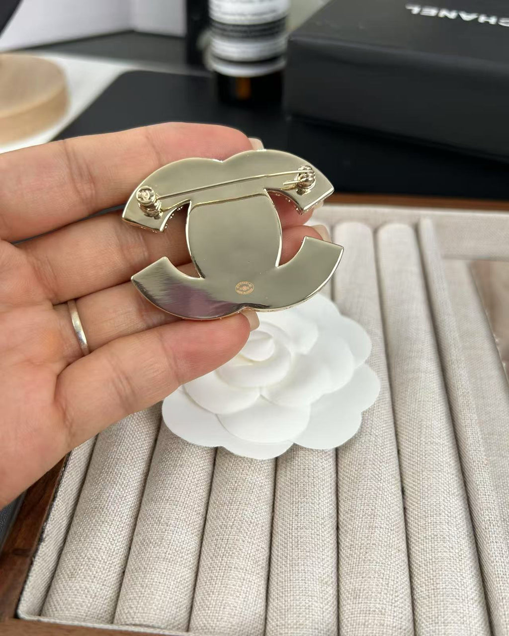 [Marin]Pink Resin Classic Brooch 5cm