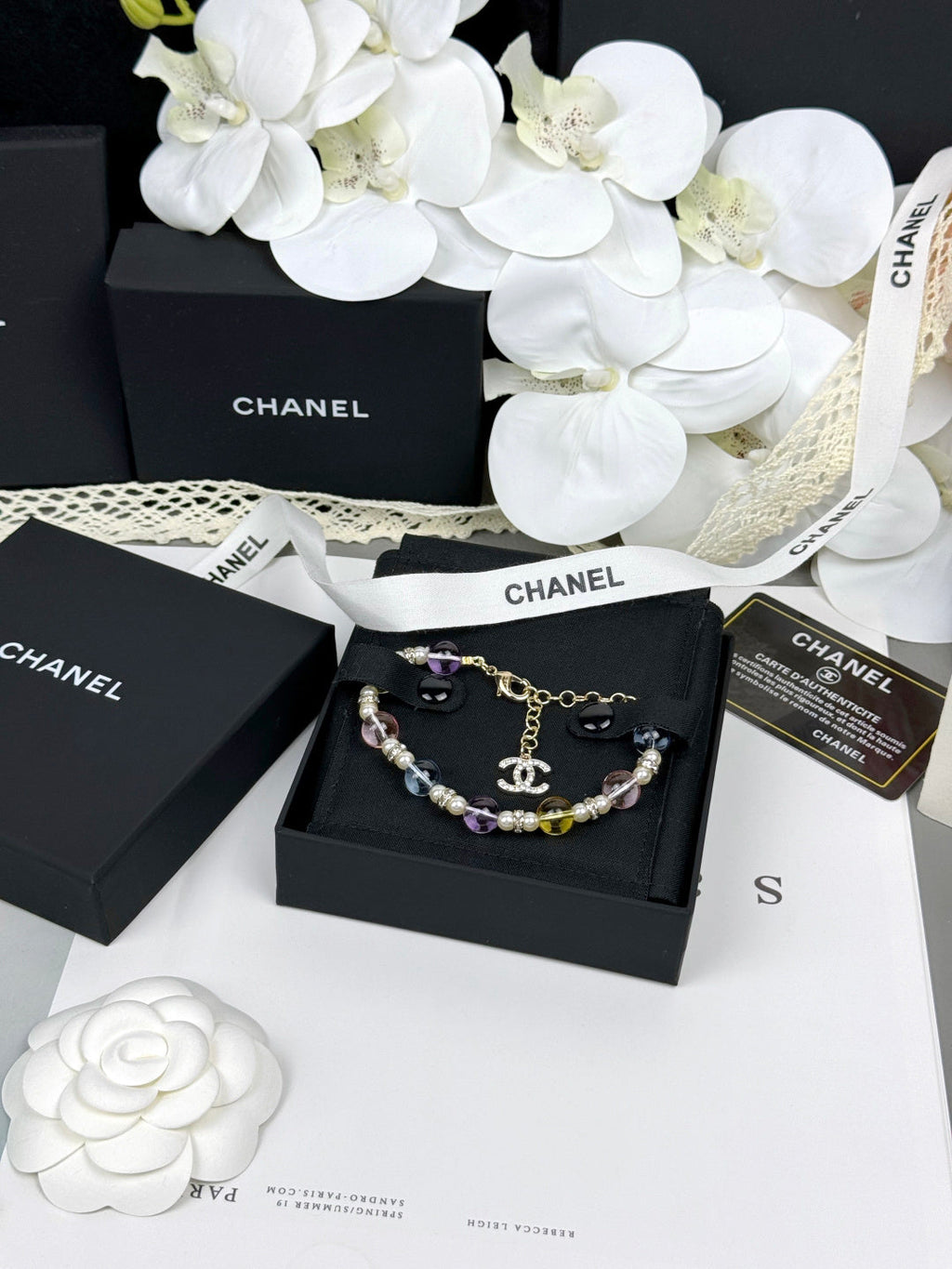[Marin]Bracelet en résine transparente colorée