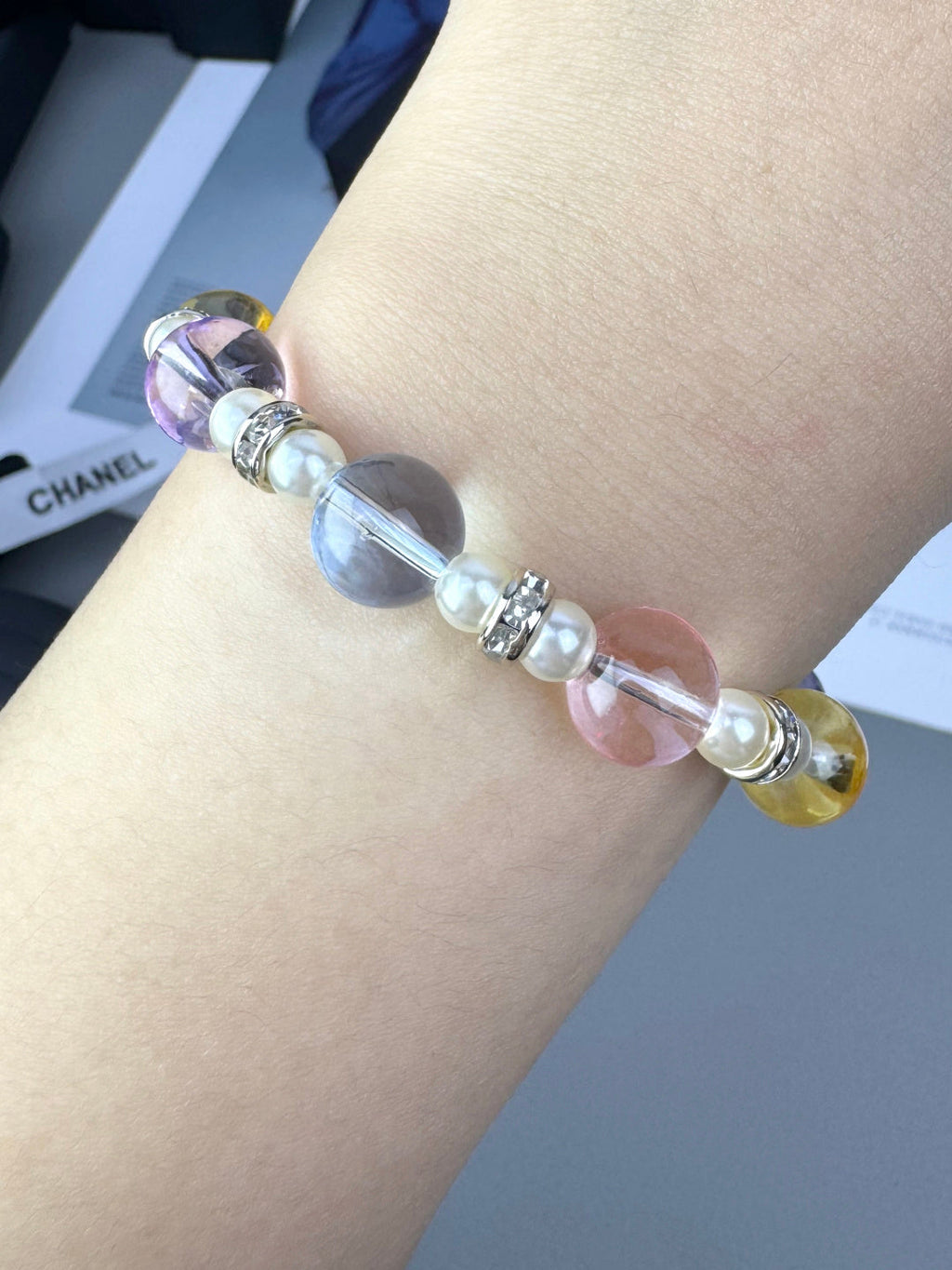 [Marin]Bracelet en résine transparente colorée