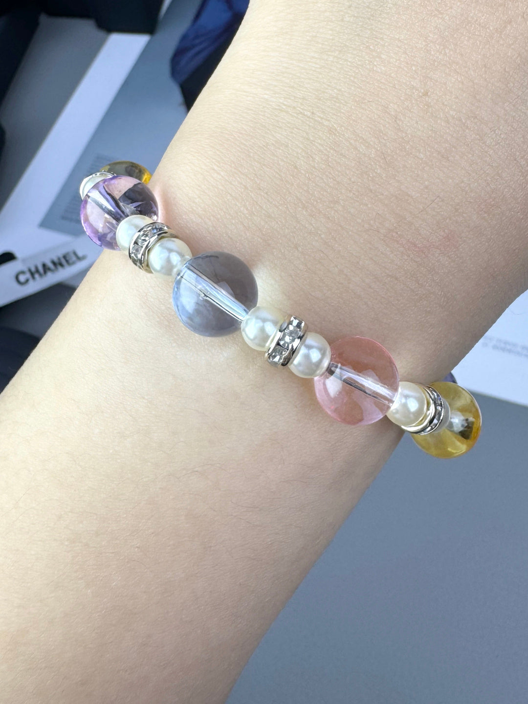 [Marin]Bracelet en résine transparente colorée
