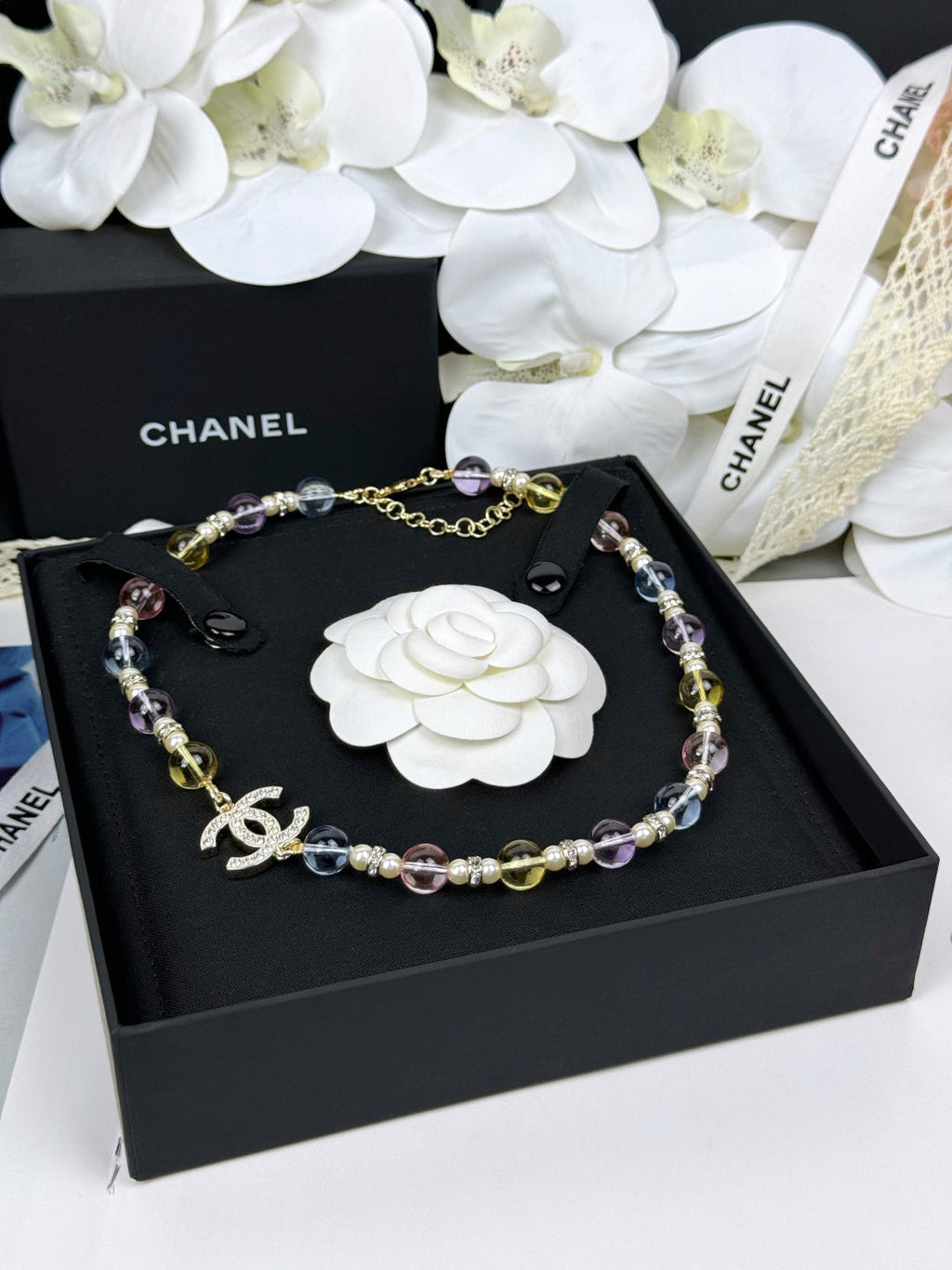 [Marin]26C New Spring Collection Colorful Transparent Resin Necklace