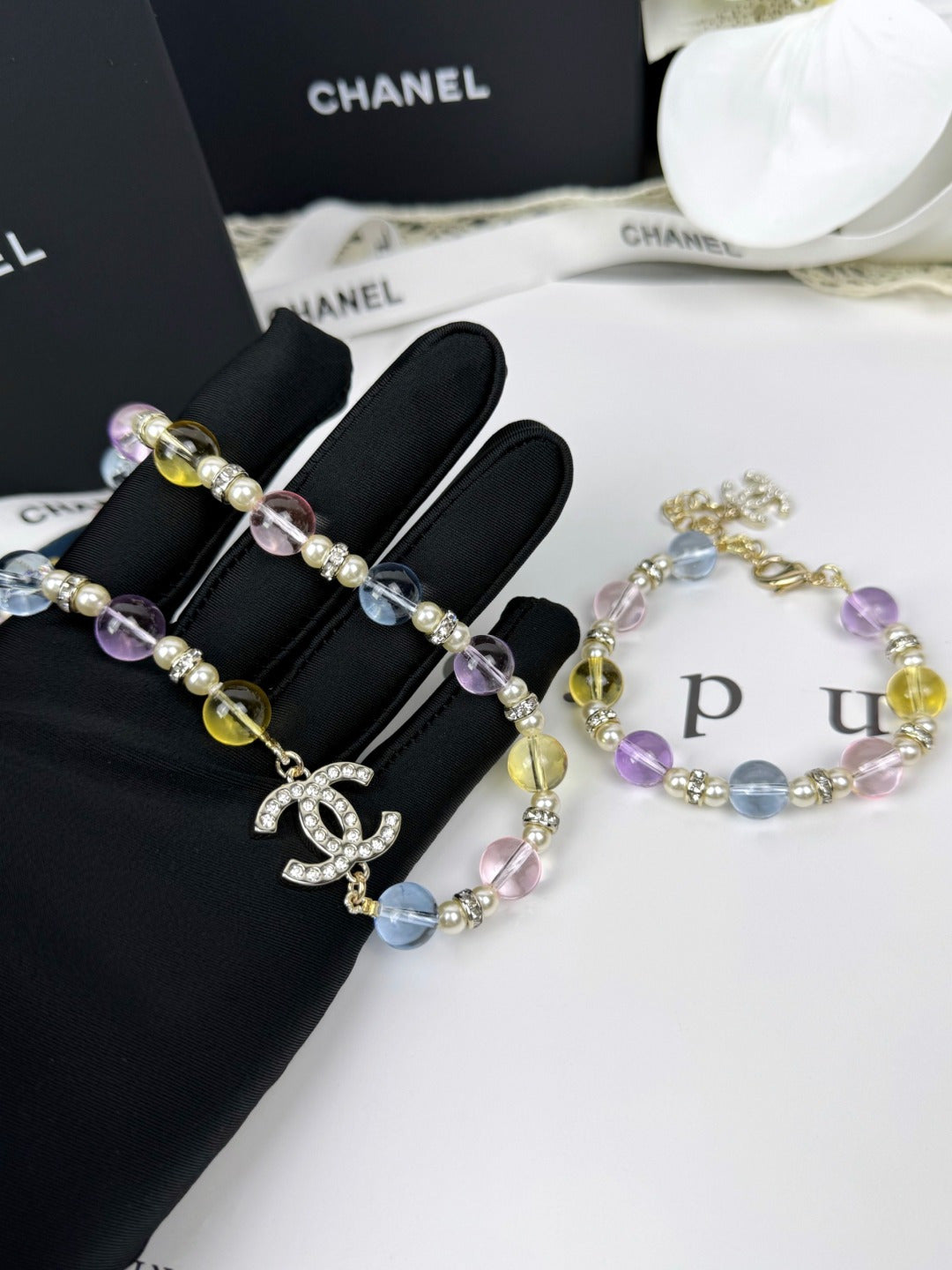 [Marin]26C New Spring Collection Colorful Transparent Resin Necklace