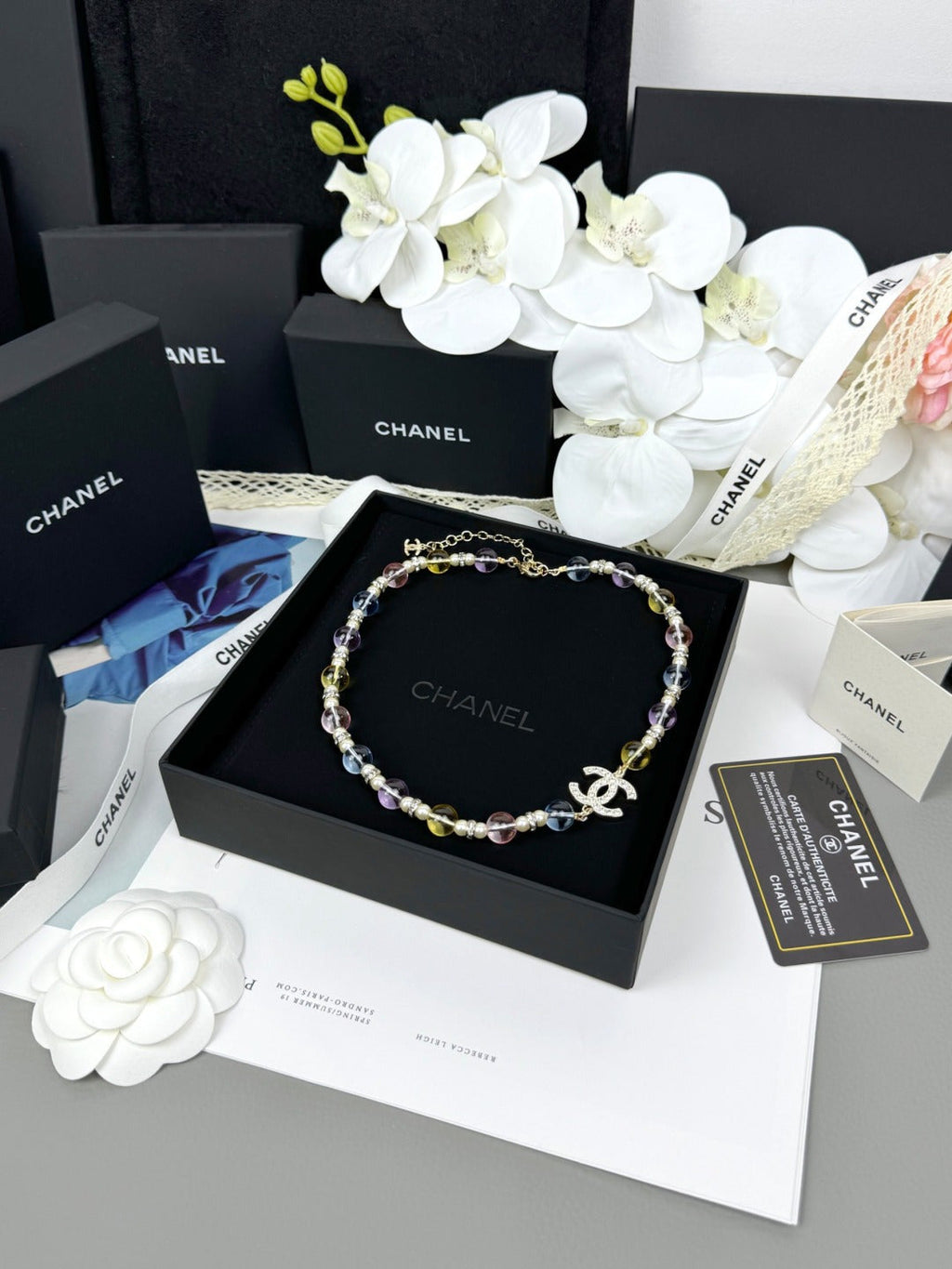 [Marin]26C New Spring Collection Colorful Transparent Resin Necklace
