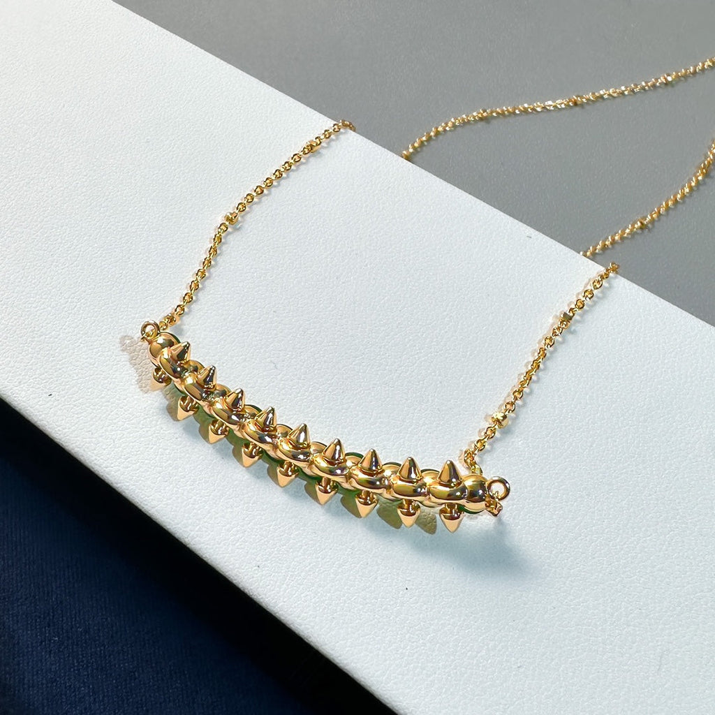 [Marin]New Arrival: Green Bead Rivet Necklace