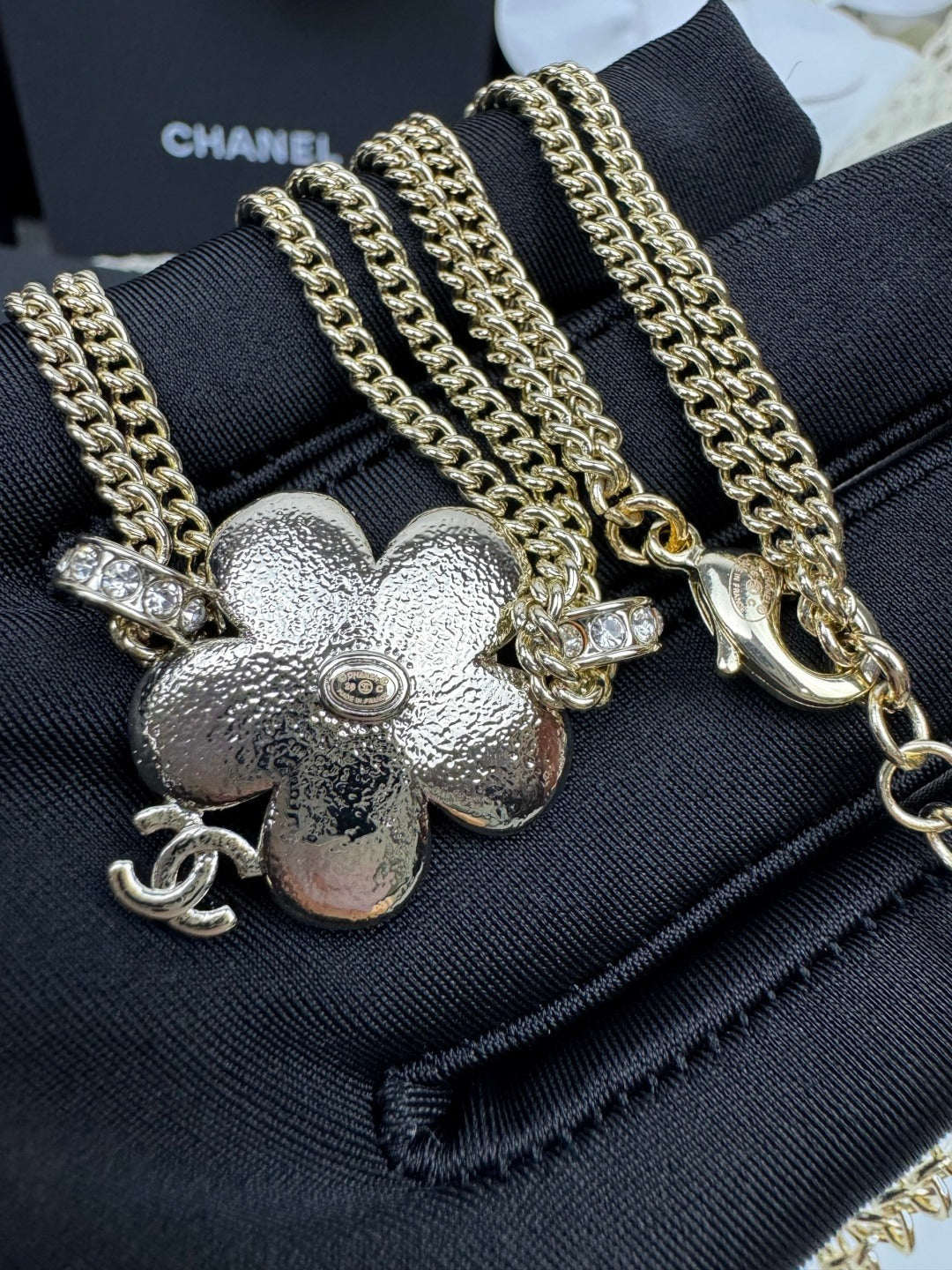 [Marin]New Blue Floral Double-Layer Necklace