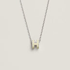 [Marin]COLLIER OR ÉMAIL JAUNE CLIC HM