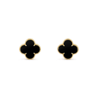 [Marin]CLOVER MEDIUM 1 MOTIFS オニキス スタッドピアス