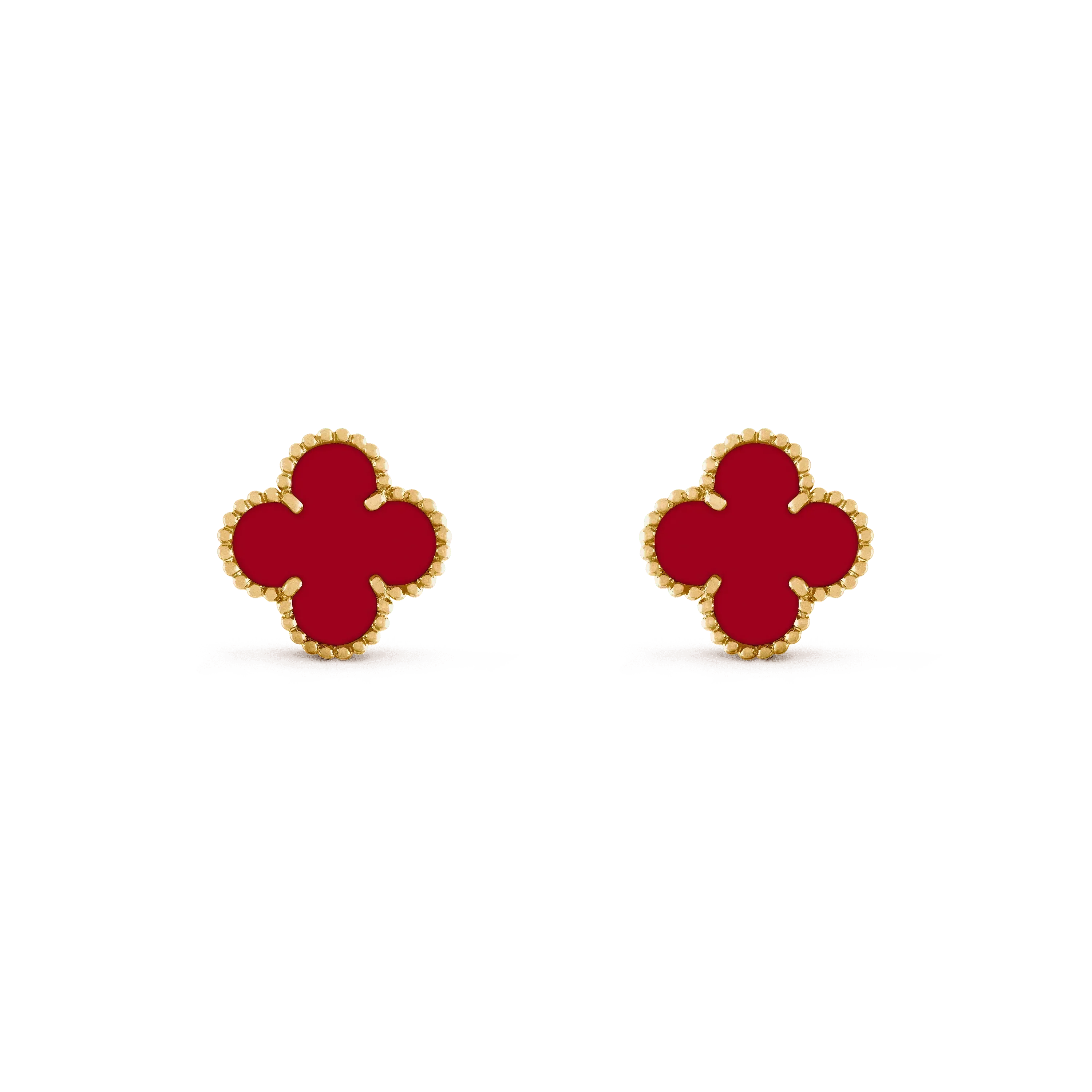 [Marin]CLOVER MEDIUM 1 MOTIFS CARNELIAN  EARRINGS