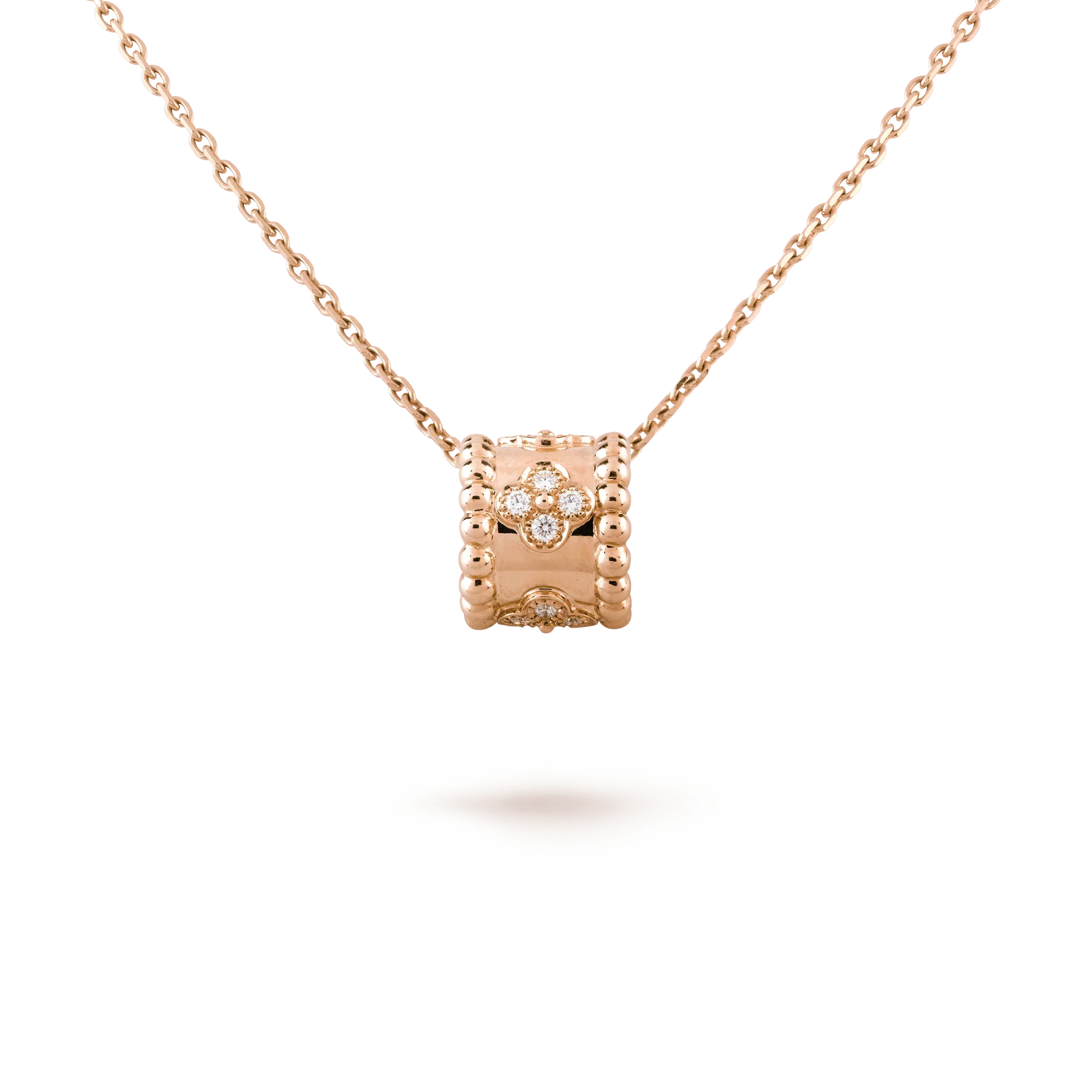[Marin]COLLIER PENDENTIF PERLÉE OR / OR ROSE