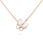 [Marin]BUTTERFLY MOP DIAMOND NECKLACE