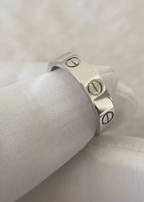 [Marin]LOVE RING 4MM 1 DIAMOND SILVER