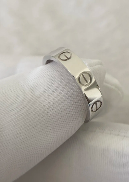 [Marin]LOVE RING 4MM 1 DIAMOND SILVER
