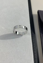 [Marin]LOVE RING 4MM 1 DIAMOND SILVER