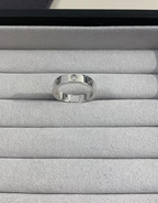 [Marin]LOVE RING 4MM 1 DIAMOND SILVER