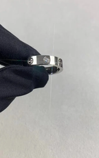 [Marin]LOVE RING 4MM 1 DIAMOND SILVER