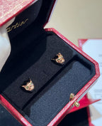 [?Marin]CHRRTAH-PRINT STUD EARRINGS, THREE COLORS