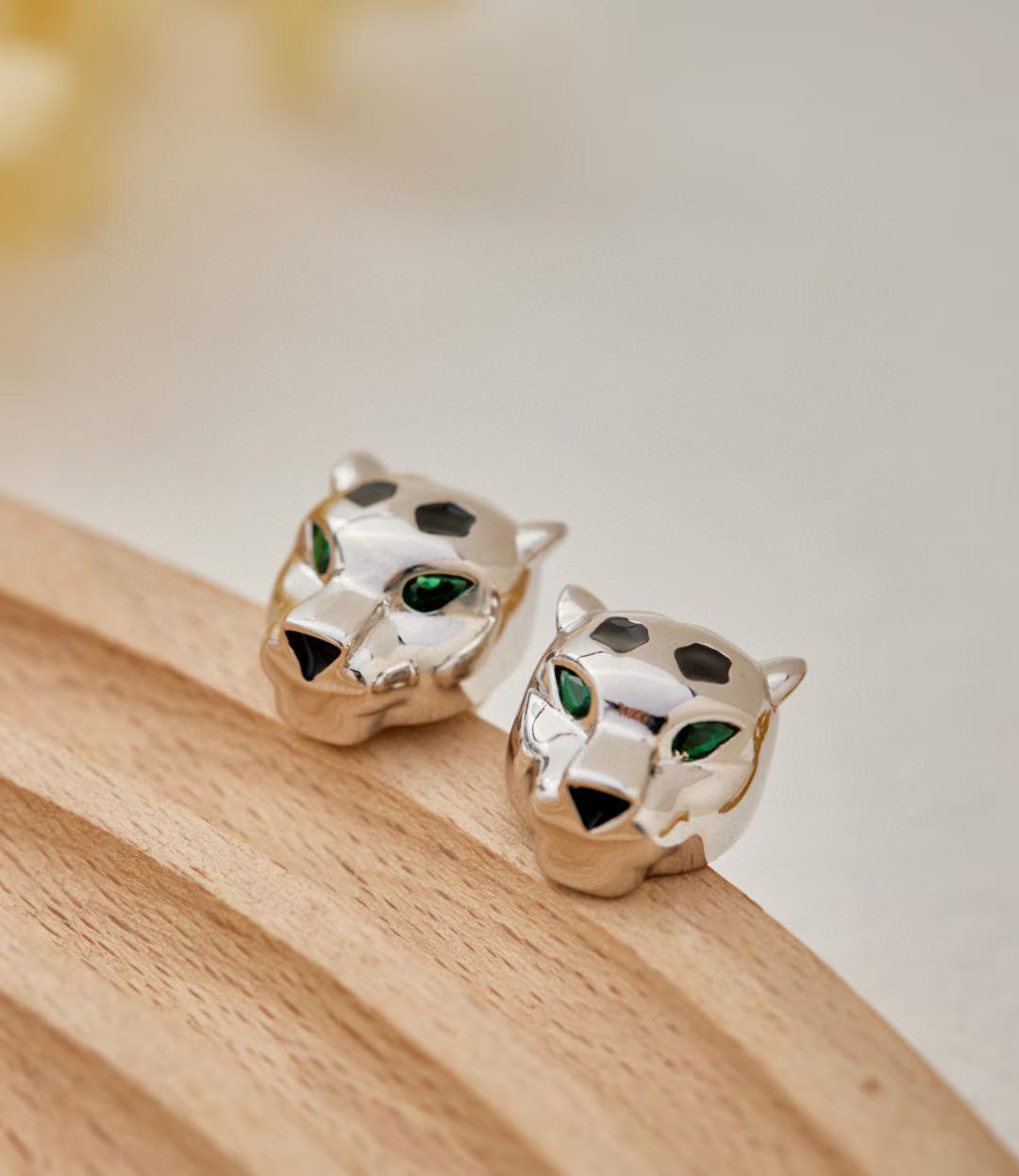 [?Marin]CHRRTAH-PRINT STUD EARRINGS, THREE COLORS