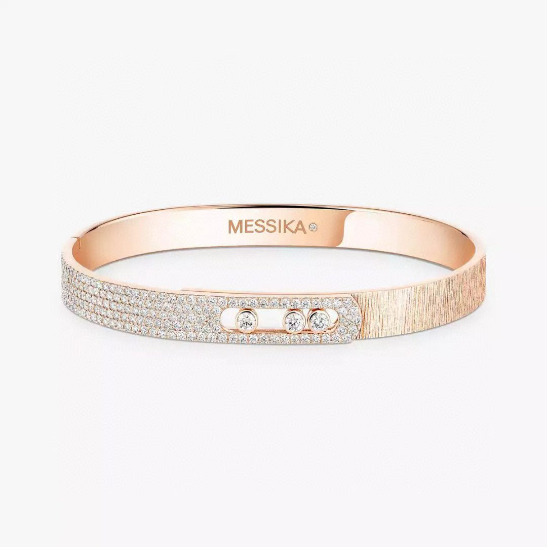 [?Marin]2026 BRAND-NEW FROSTED BRACELET WITH DIAMONDS THREE COLORS
