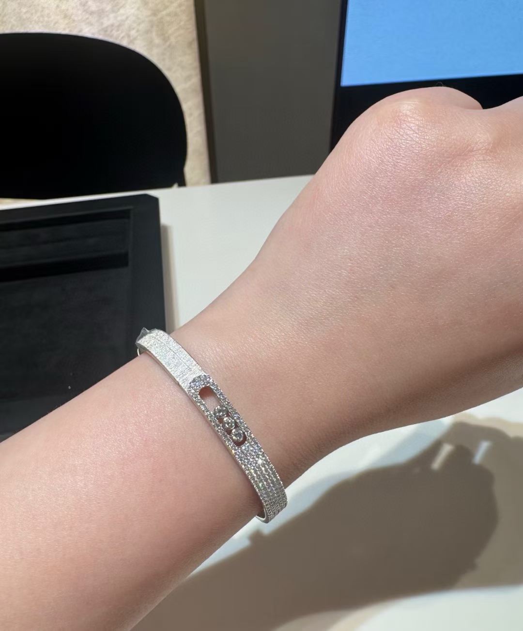 [?Marin]2026 BRAND-NEW FROSTED BRACELET WITH DIAMONDS THREE COLORS