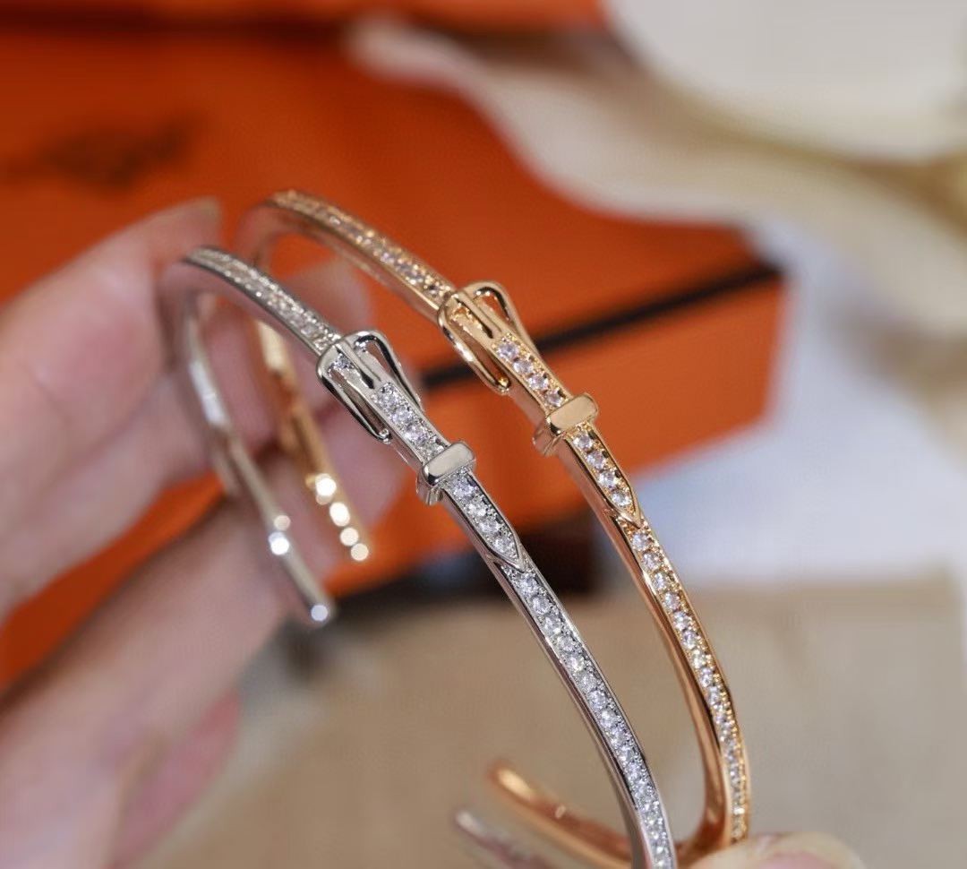 [?Marin]DIAMOND-ENCRUSTED BRACELET THREE COLORS