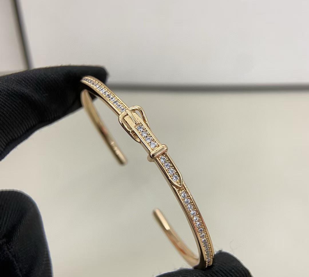 [?Marin]DIAMOND-ENCRUSTED BRACELET THREE COLORS
