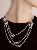 [Marin]Classic Silver Sweater Chain