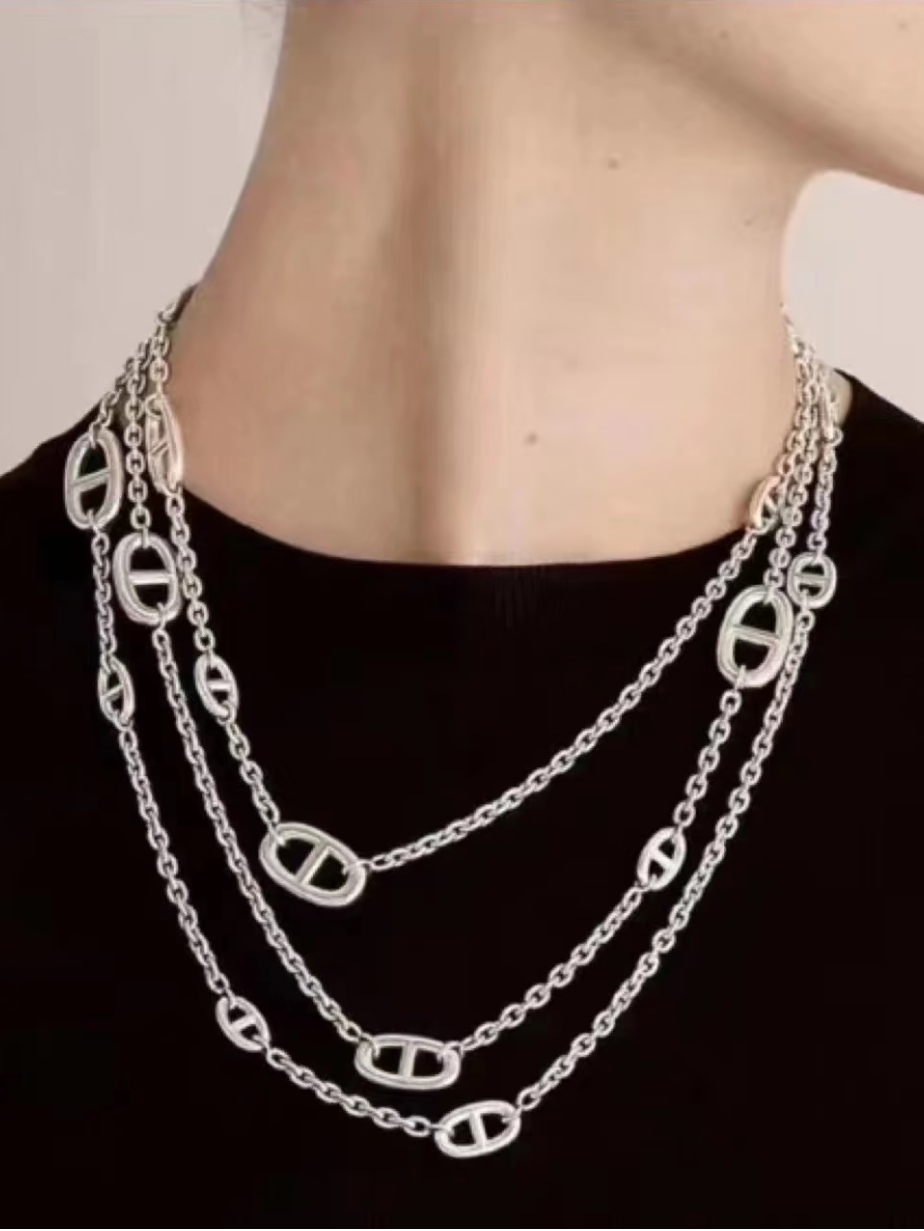 [Marin]Classic Silver Sweater Chain