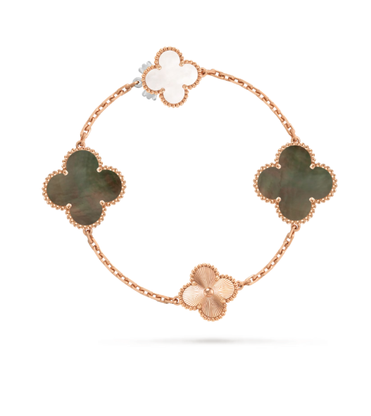 [⭐Shinejoy]DETACHABLE CLOVER 15(11+4) FLOWER SILVER NECKLACE SET