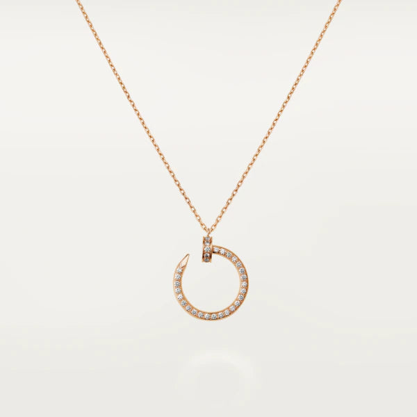 [Marin]JUSTE NECKLACE PINK GOLD DIAMONDS