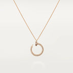 [Marin]JUSTE NECKLACE PINK GOLD DIAMONDS