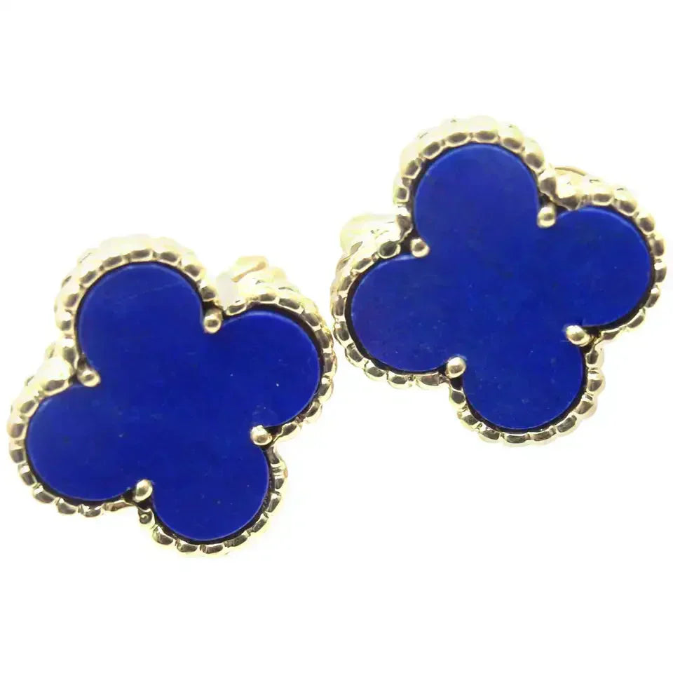 [Marin]BOUCLES D'OREILLES CLOVER MINI 9,5 MM TURQUOISE
