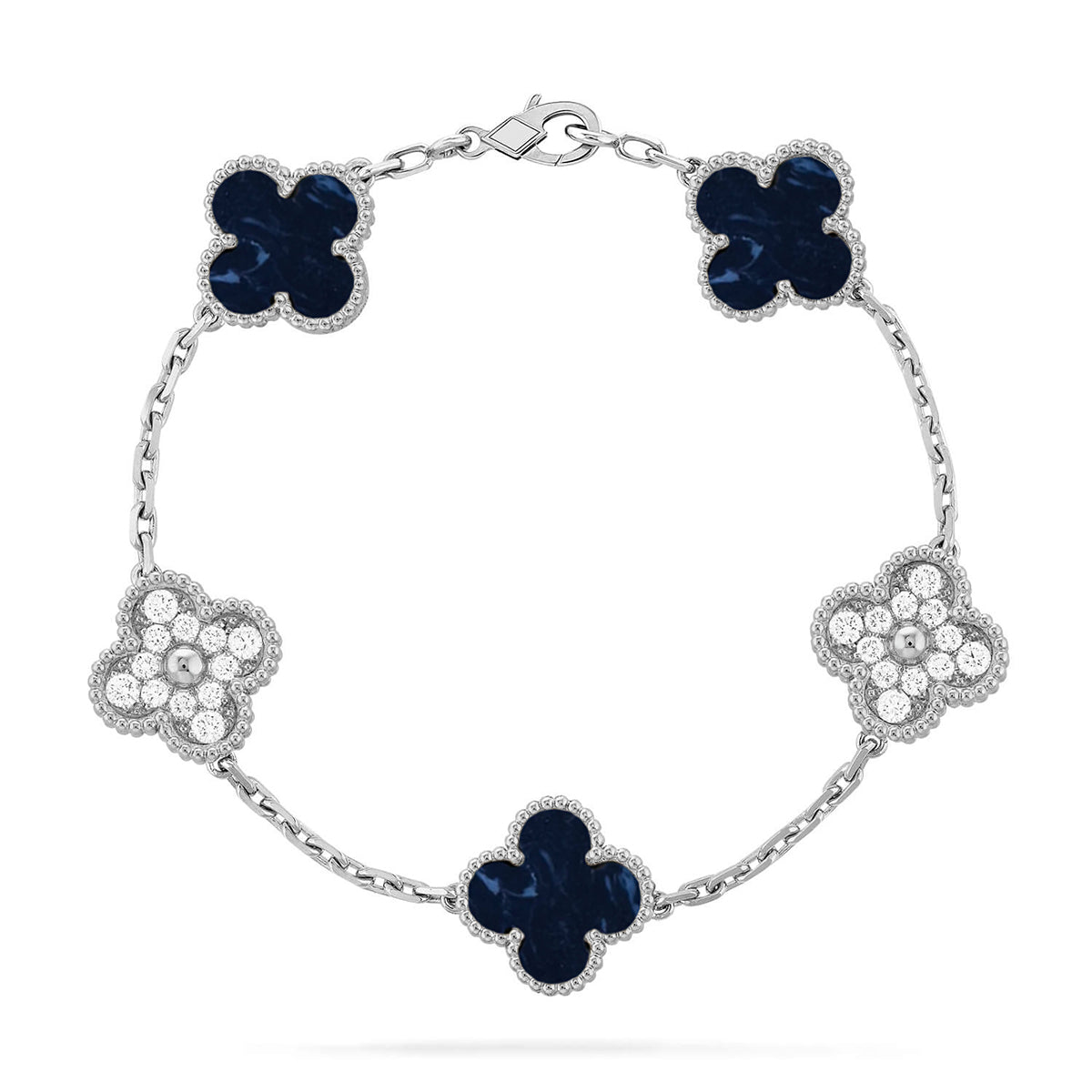 [⭐Shinejoy]CLOVER 5 MOTIF PIETERSITE BRACELET COLLECTION