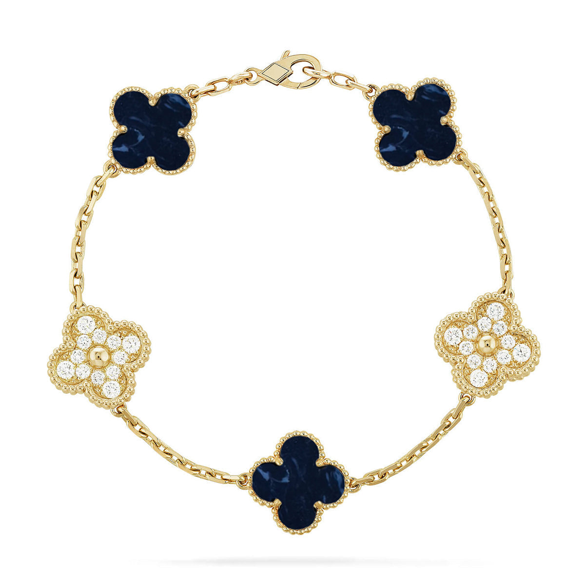 [⭐Shinejoy]CLOVER 5 MOTIF PIETERSITE BRACELET COLLECTION