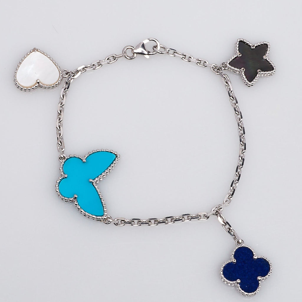 [Marin]LUCKY SPRING SILVER BRACELET 4 MOTIF