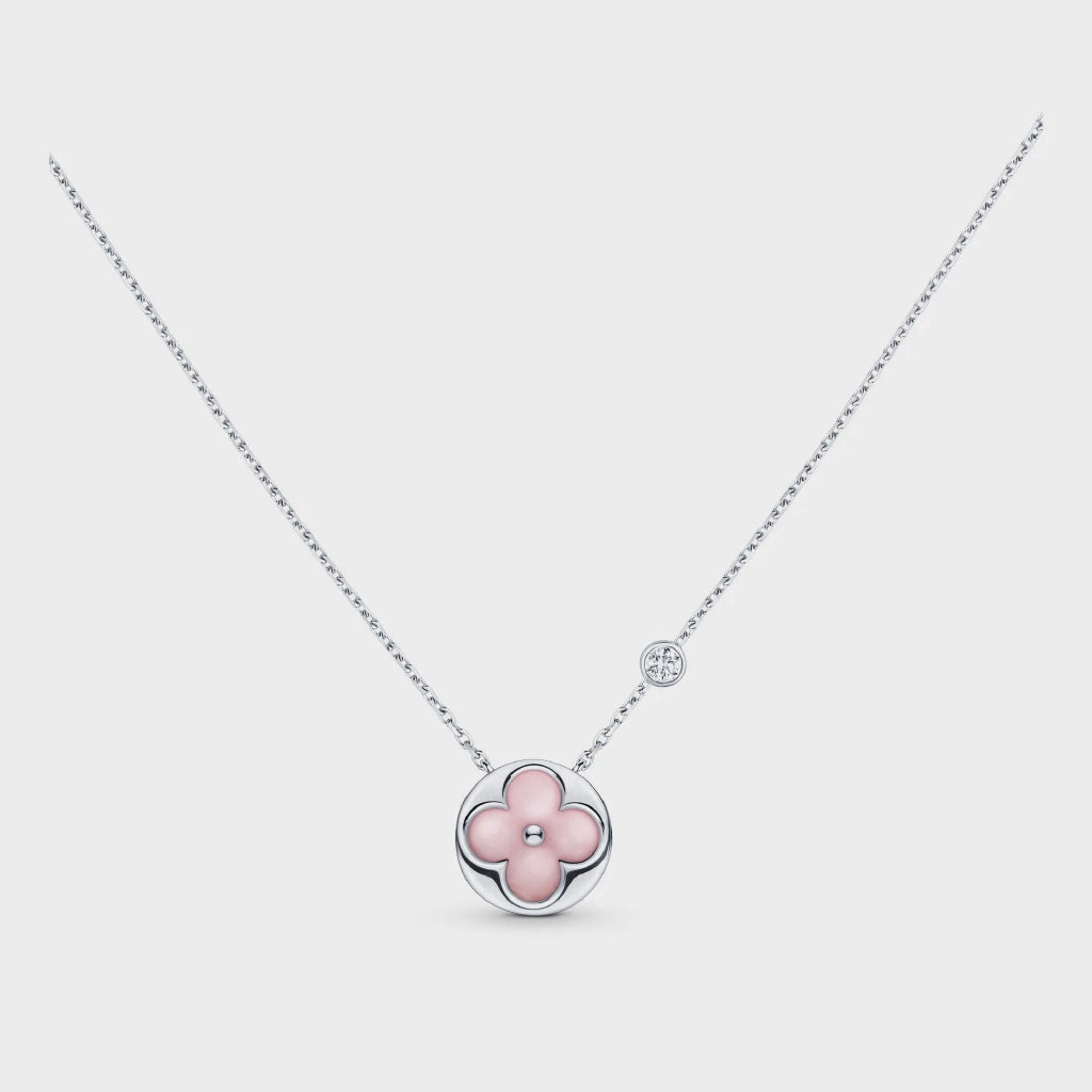 [Marin]SUN MOTIF PINK MOP SILVER BRACELET