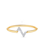 [Marin]VOLTE UPSITE DOWN GOLD DIAMOND BRACELET