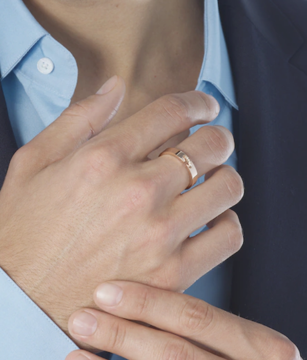 [Marin]ALLIANCE LIENS VIDENCE DIAMOND 4MM RING