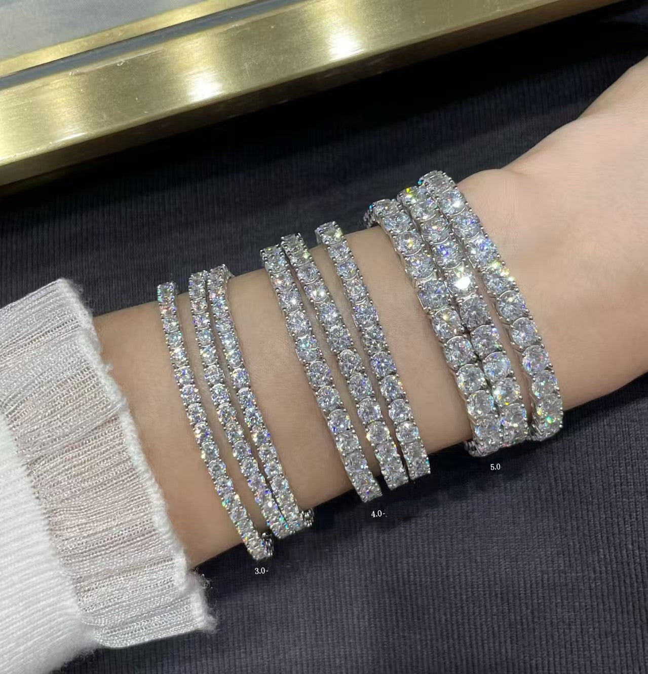 [Marin jewelrys]TENNIS BRACELET WITH FULL DIAMOND SETTING
