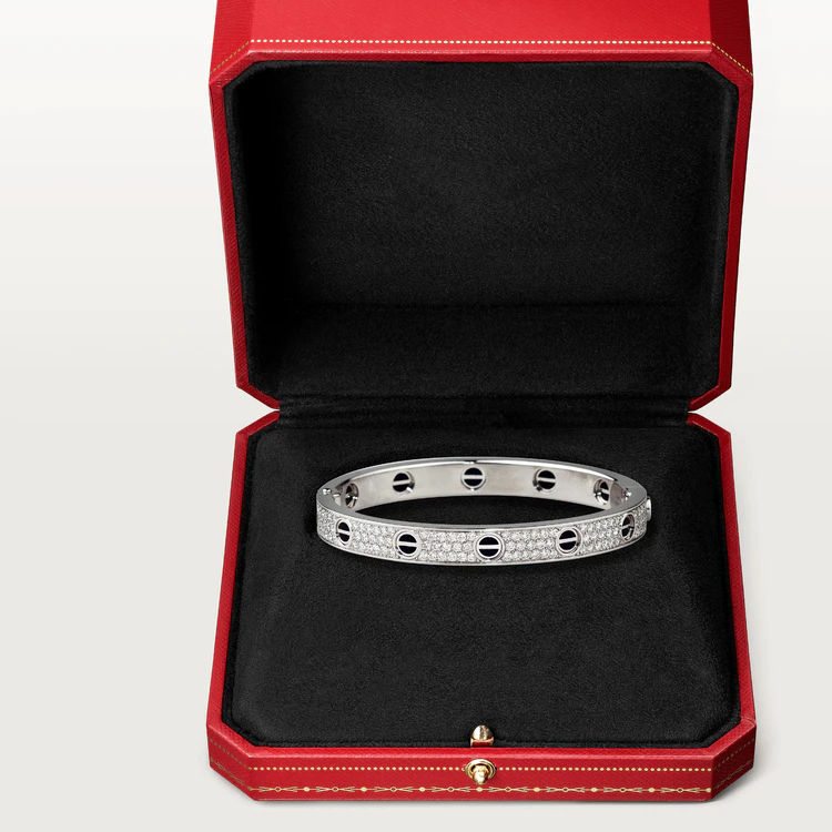 [Marin]LOVE BRACELET 6.1MM DIAMOND-PAVED CERAMIC