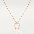 [Marin]LOVE NECKLACE 16MM 3 DIAMONDS